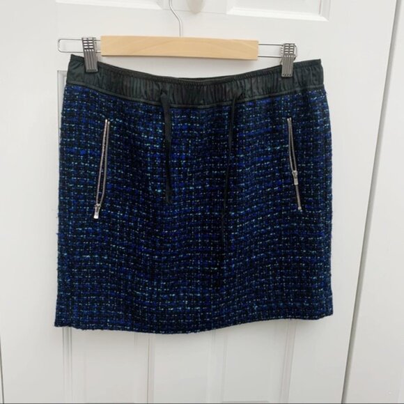 Dresses & Skirts - Sandro Tweed Skirt with Drawstring Waistband